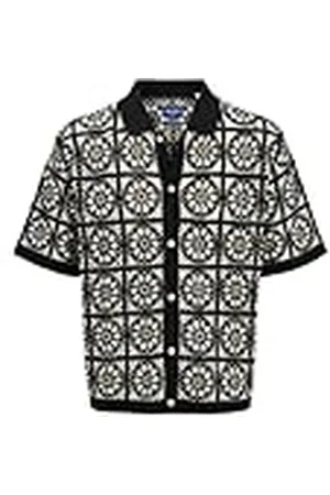 JACK & JONES Jorcartagena virkad stickad pikétröja, , XL