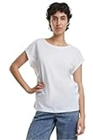 Build Your Brand Dam-t-shirt av 100% ekologisk bomull finns i 2 färger dam ekologisk utökad axel te, storlekar XS – 5XL, , L