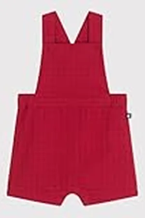 Petit Bateau Kort overall för flickor, , 24 mois