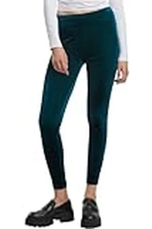 Urban classics Dam hög midja sammet leggings, , XXL