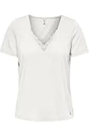 ONLY Onlzola Life S/S V-hals spets topp JRS, , M