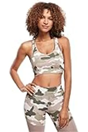 Urban classics Dam sport-BH dam tech mesh-bh, sportig topp för kvinnor med nätinsats på baksidan, storlekar XS – 5XL, Dukrose Camo, XS