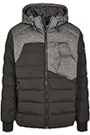 Urban classics Vinterjacka för män med huva tech bubble buffertjacka, , L