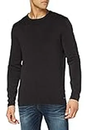 Only & Sons Trendig Herr Tröja Tvättat Design Rundhals Tunna Stickning Långärmad Tröja, Color: , Size:XS
