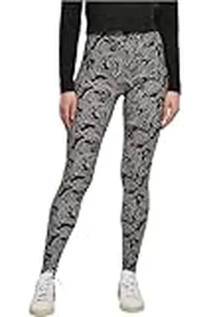 Urban classics Dam Yogabyxor Dam mjuka Aop leggings, , 5XL