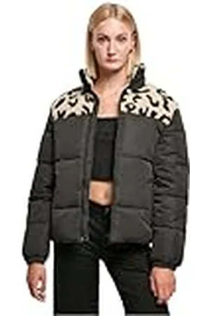 Urban classics Dam AOP Sherpa blandad buffertjacka, , M