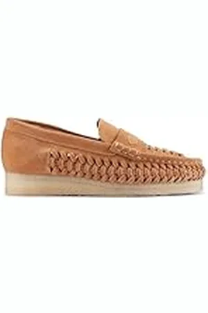 Clarks WBLoaferWeave, unisex vuxen stövlar, Tan Suede, 38,5 EU, , 38.5 EU