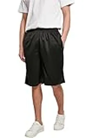 Build Your Brand Herrbyxor, nätshorts för män, basshorts av mesh finns i många trendiga färger, storlekar S – 5XL, (Black), M