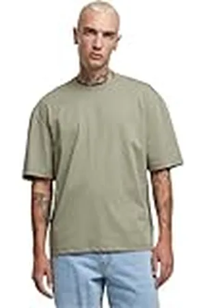 Build Your Brand Herr utan krage T-shirt, grön, L, , L