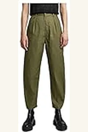 G-Star RAW Dam pleated chinos byxor med hög midja, , 26