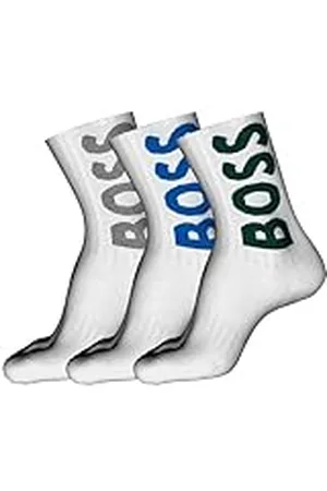HUGO BOSS 3P QS Rib Logo CC korta strumpor, , 43-46, , 43-45 EU