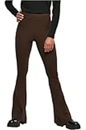 Urban classics Damleggings, ribbstickade bootcut, yogabyxor, bruna, XXL, , XXL