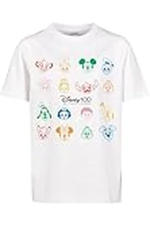 Mister Tee Barn t-shirt Kids Disney 100 Faces Tee T-shirt med tryck för barn, bomull, storlekar 110/116-158/164, , 158