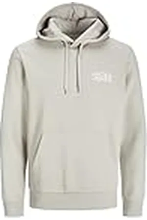 JACK & JONES Huvtröja för män logotyp huvtröja, , L