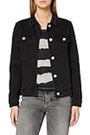 SPARKZ COPENHAGEN Dam Jelena svart jacka denim, Svart (svart denim 958), XS