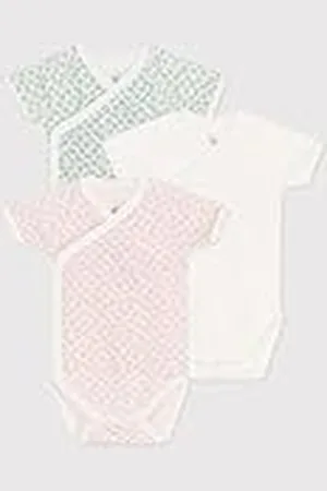 Petit Bateau Bodies födelse kortärmad (set med 3) bebisflicka, , 0 M�nader