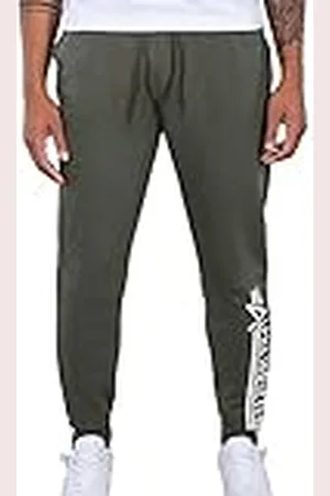 Alpha Industries Joggingbyxor för män, Grön, 3XL