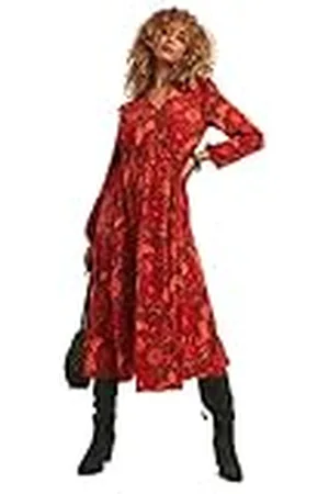 Joe Browns Dam vintage slips hals långärmad blommig klänning vardaglig natt, , 12, , 38 SE