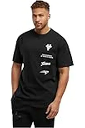 Mister Tee Upscale herr-t-shirt, Texas lädertee, tung oversize t-shirt med tryck, 100% bomull, , L