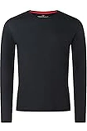 Timezone Herr Ribbed basic långärmad t-shirt, Total Eclipse, 3XL