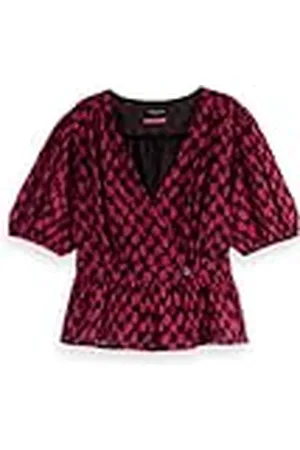 Scotch&Soda Damer wrap top blus, , 38