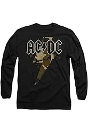 AC/DC Camo Bolt Långärmad T-shirt för män, , Medium, , M