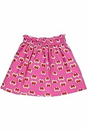 Green Cotton Heart Frill Skirt, , 116