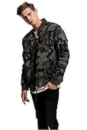 Urban classics Herr vintage camo cotton jacket bomberjacka, , M