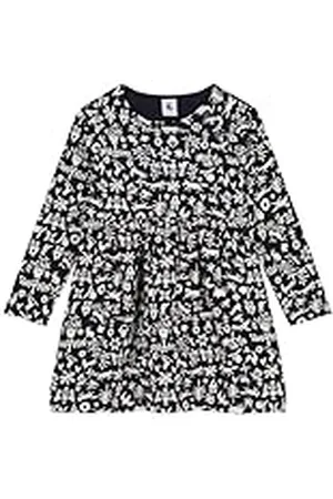 Petit Bateau Långärmad klänning för flickor, , 6 År