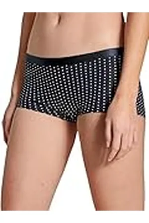Calida Dam Cate Print byxor, Dark Lapis Blue, standard