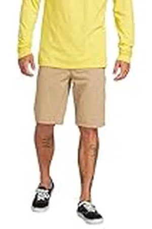 Volcom Lediga shorts för män, Mörker Kaki, 46 SE