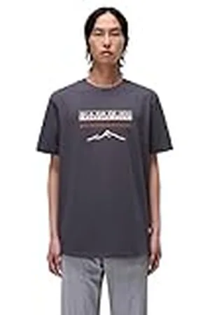 Napapijri Sanem Kortärmad T-shirt Mörkgrå Storlek S, , S