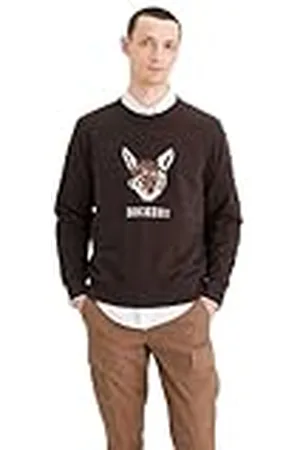 Dockers Mäns Original Crew neck Sweatshirts, Coyote Athletic Coffee Bean (Multi), XS