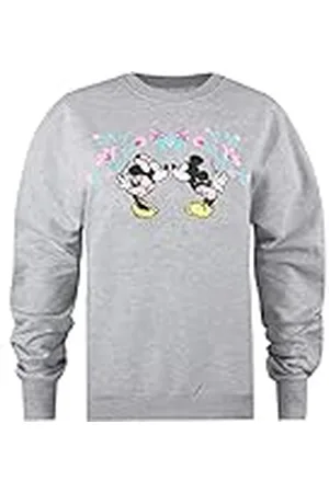 Disney Musse och Mimmi korsstygnströja dam, grå ljung, L