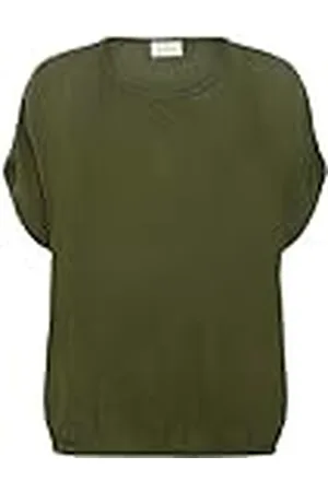 Kaffe Dam blus shorts badärmar rund hals elastisk fåll lös passform, , 40