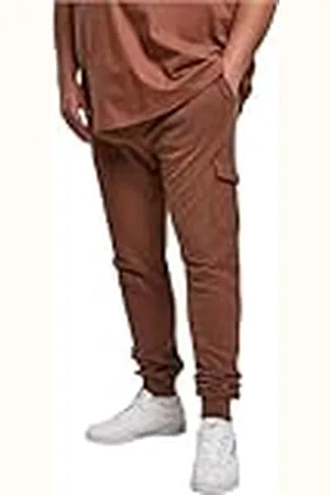Urban classics Fitted Cargo Sweatpants för män, , XL