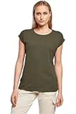 Build Your Brand Ladies Extended Shoulder Tee T-shirt Dam