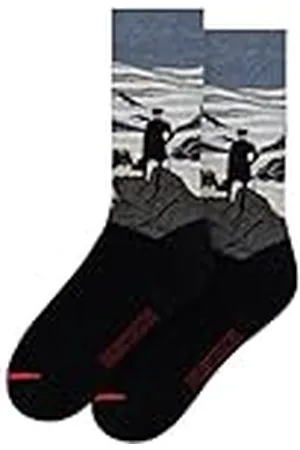 MuseARTa Strumpor av bomull med målningen vandrare above the Sea of Fog/vandraren över dimhavet av konstnären Caspar David Friedrich i storlek 40–46, CF-WS-08-KH-40-46, , 40-46