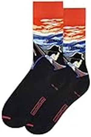 MuseARTa Strumpor av bomull med målningen Sick Mood at Sunset av konstnären Edvard Munch i storlek 40–46, EM-SM-08-40–46, , 40-46
