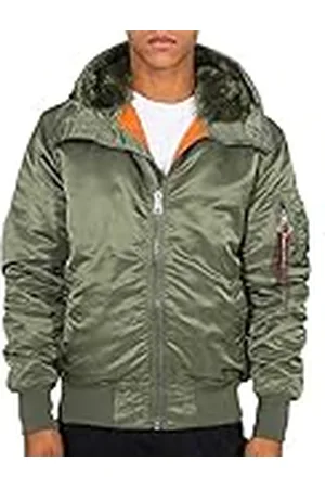 Alpha Industries MA-1 Bomberjacka med huva för män