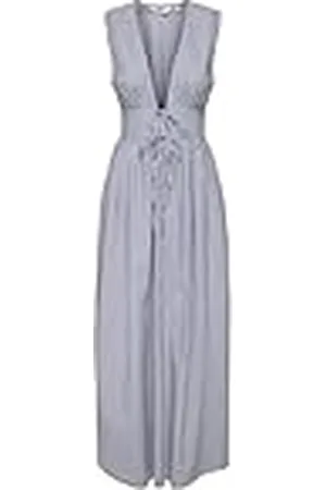 ONLY Onlsiska Life Sl V-hals maxi klänning WVN, , M