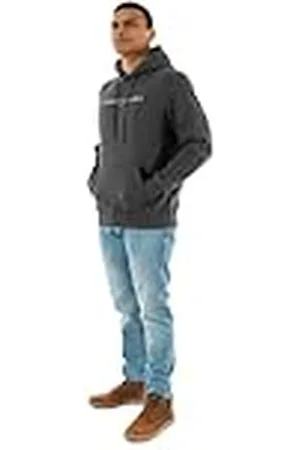 Tommy Hilfiger Herr TJM REG LINEAR LOGO HOODIE EXT DM0DM20746 pullover huvtröja, , S, , S