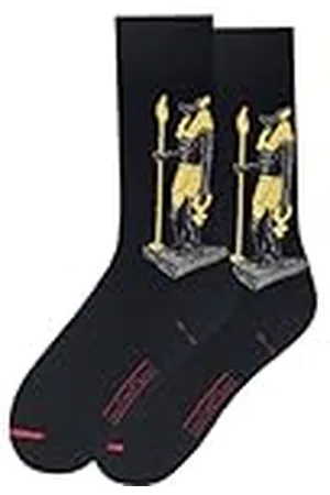 MuseARTa Bomullsstrumpor med målningen Anubis staty i storlek 40–46, EG-AS-06-40-46, , 40-46