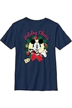 Disney Musse och hans vänner jul-t-shirt "Cheers From Son" för pojkar, , XS
