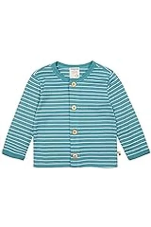 loud + proud Unisex Kinder Derby Rib, GOTS Zertifiziert Jacke, Topaz, 74/80