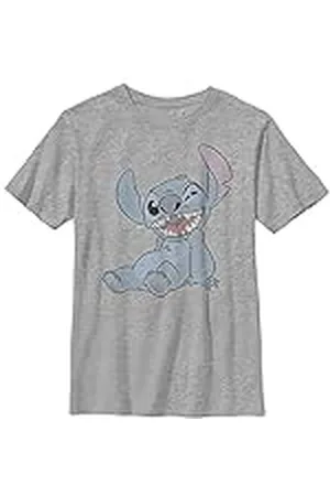Disney Lilo & Stitch – Halftone Stitch YTH Crew neck Heather Grey 104, , XS