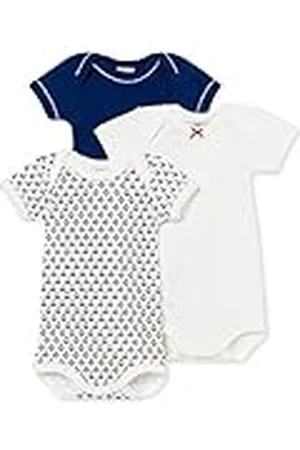 Petit Bateau Liten och nätt Bateau bebis flickors kroppsdräkt (paket med 3)