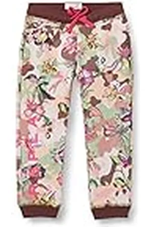 Replay Flickor PG9322 avslappnade byxor, 020 Mimetic/Blommor Hasselnöt, 6M