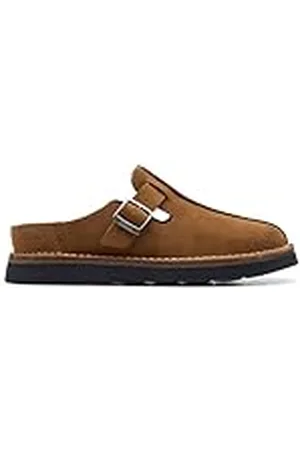 Clarks Solsbury Mule Slide Sandal, Cola Suede, 9,5 UK, , 44 EU