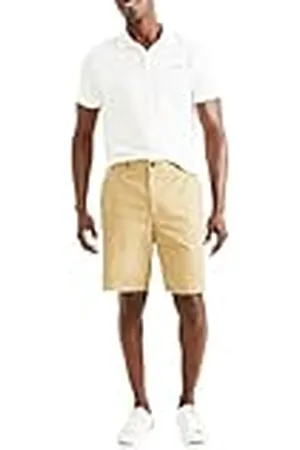 Dockers Platt frambyxa för män, Ny brittisk kaki, 32W